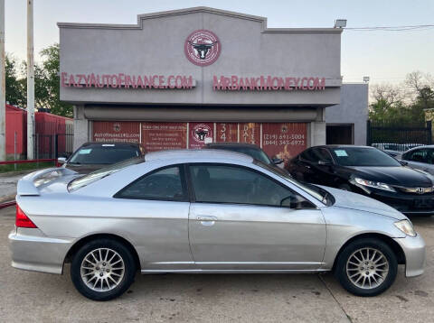 2005 Honda Civic for sale at Eazy Auto Finance in Dallas TX