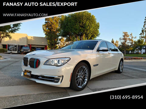 2014 BMW 7 Series for sale at FANASY AUTO SALES/EXPORT in Yorba Linda CA