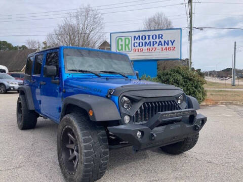 2015 Jeep Wrangler Unlimited for sale at GR Motor Company in Garner NC