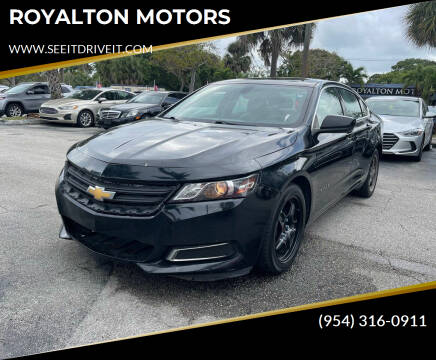 2018 Chevrolet Impala for sale at ROYALTON MOTORS in Plantation FL