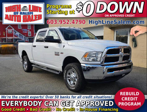 2016 RAM 2500 for sale at High Line Auto Sales of Salem in Salem NH