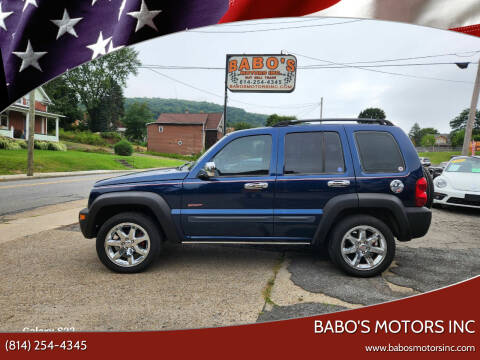 2004 Jeep Liberty for sale at BABO'S MOTORS INC in Johnstown PA
