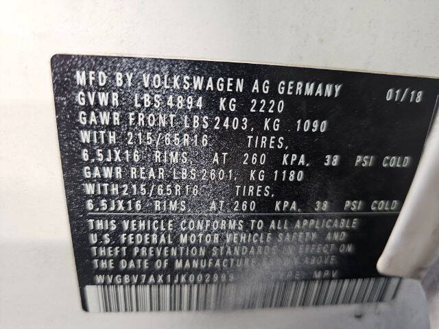 2018 Volkswagen Tiguan Limited 2.0T 4Motion