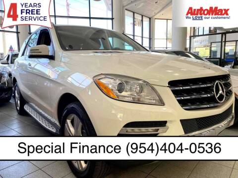 2013 Mercedes-Benz M-Class for sale at Auto Max in Hollywood FL