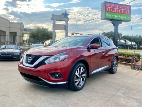 2015 Nissan Murano for sale at CityWide Motors in Garland TX
