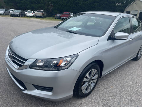 2014 Honda Accord for sale at Pinnacle Acceptance Corp. in Franklinton NC