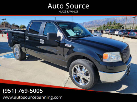 2006 Ford F-150 for sale at Auto Source in Banning CA