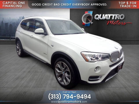 2015 BMW X3 for sale at Quattro Motors in Redford MI