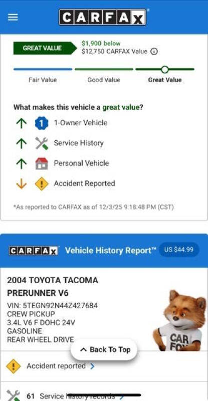 2004 Toyota Tacoma PreRunner V6