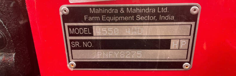 2025 Mahindra 4500 Series 4550