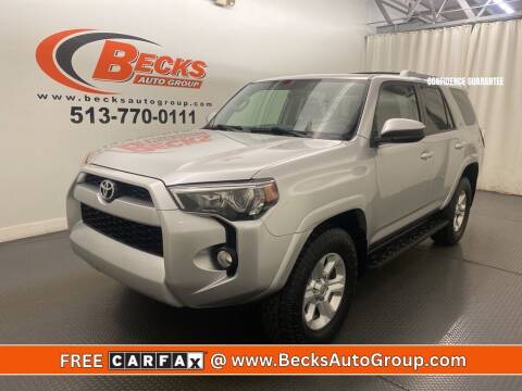 2016 Toyota 4Runner for sale at Becks Auto Group in Mason OH