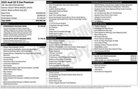 2025 Audi Q3 quattro S line Premium 45 TFSI