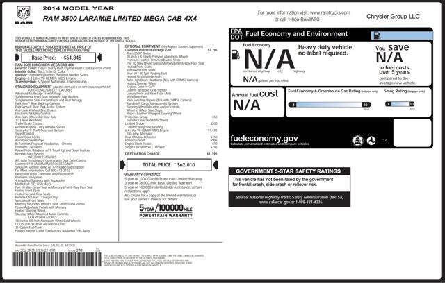 2014 RAM 3500 Laramie Longhorn