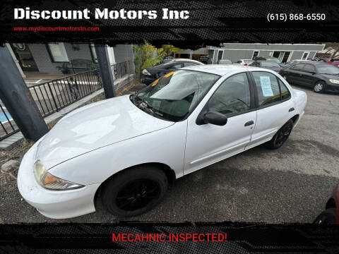 2001 Chevrolet Cavalier for sale at Discount Motors Inc in Madison TN