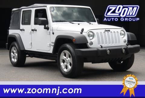 2014 Jeep Wrangler Unlimited for sale at Zoom Auto Group in Parsippany NJ