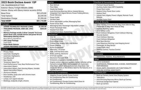 2023 Buick Enclave Avenir