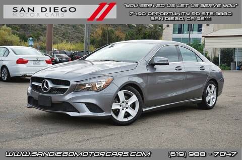2016 Mercedes-Benz CLA for sale at San Diego Motor Cars LLC in Spring Valley CA