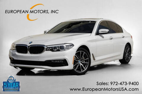 2018 BMW 5 Series for sale at European Motors Inc in Plano TX