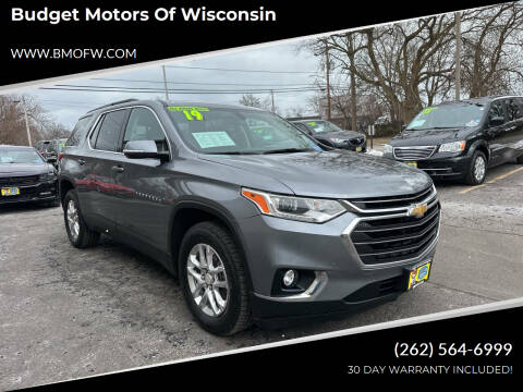 2019 Chevrolet Traverse for sale at Budget Motors of Wisconsin in Racine WI