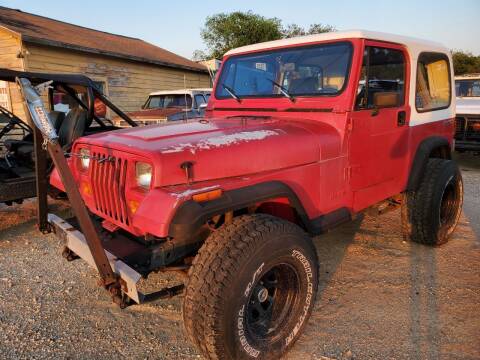 1991 Jeep Wrangler for sale at CLASSIC MOTOR SPORTS in Winters TX