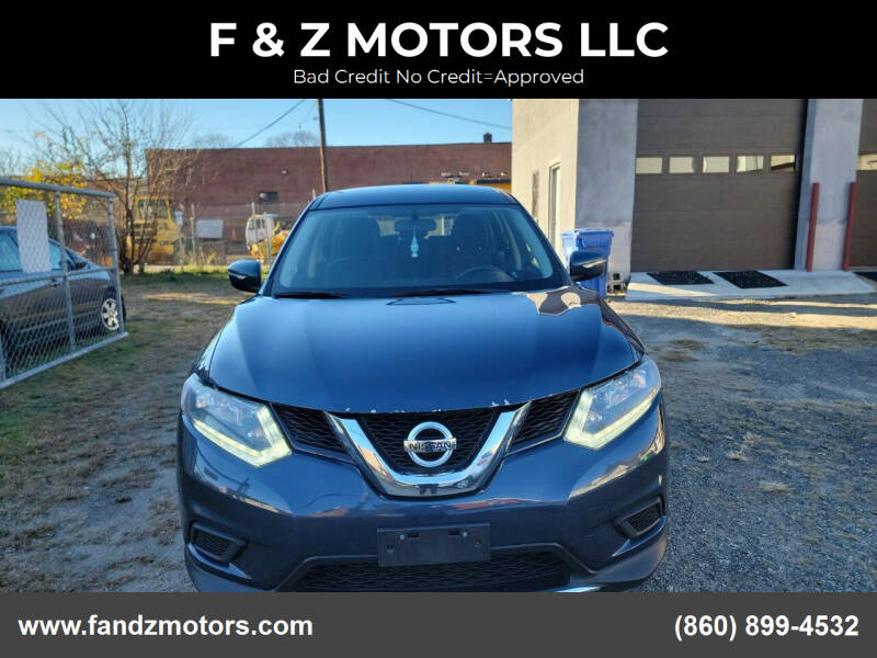 2015 Nissan Rogue for sale at F & Z MOTORS LLC in Vernon Rockville CT