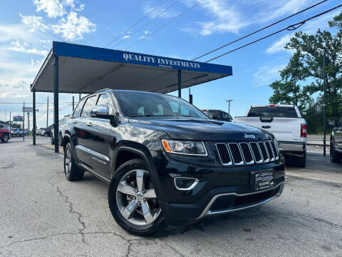 2016 Jeep Grand Cherokee for sale at Quality Investments in Tyler TX