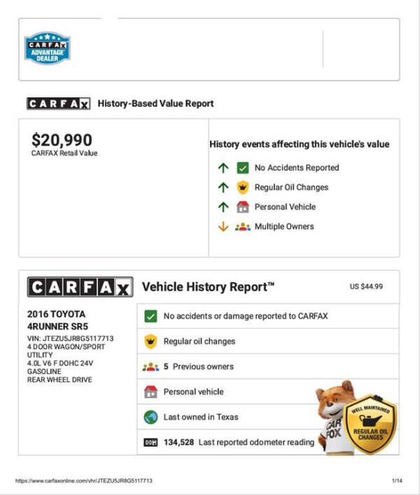 2016 Toyota 4Runner SR5