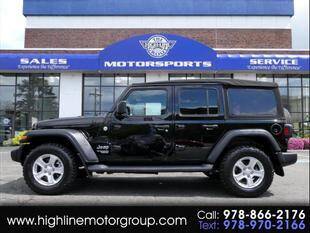 2018 Jeep Wrangler Unlimited for sale at Highline Group Motorsports in Lowell MA