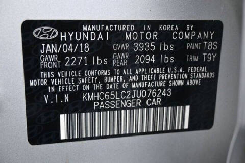 2018 Hyundai Ioniq Hybrid Blue