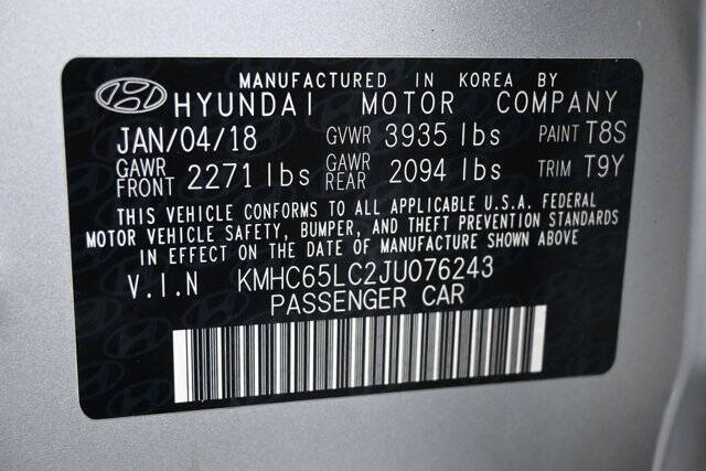 2018 Hyundai Ioniq Hybrid Blue