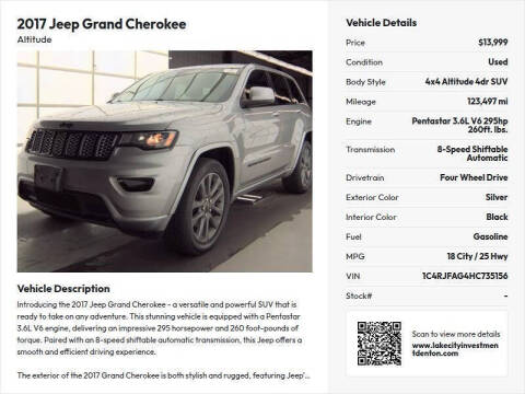 2017 Jeep Grand Cherokee Altitude