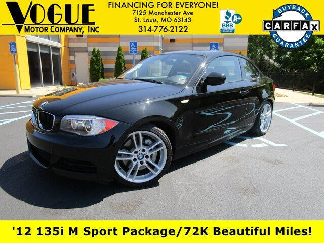 2012 BMW 1 Series for sale at Vogue Motor Company Inc in Saint Louis MO