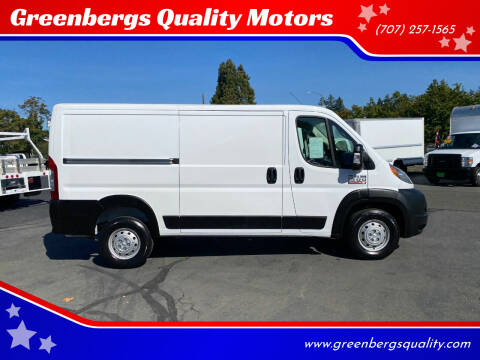 2019 RAM ProMaster for sale at Greenbergs Quality Motors in Napa CA