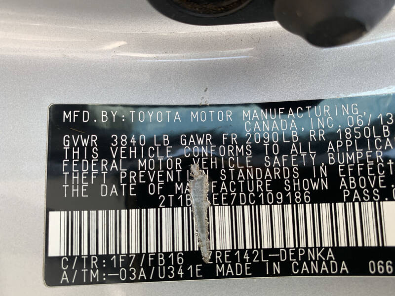 2013 Toyota Corolla LE Special Edition