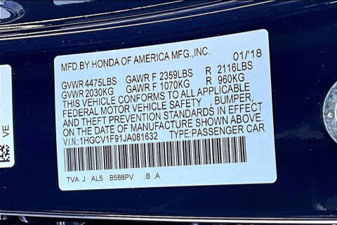 2018 Honda Accord EX
