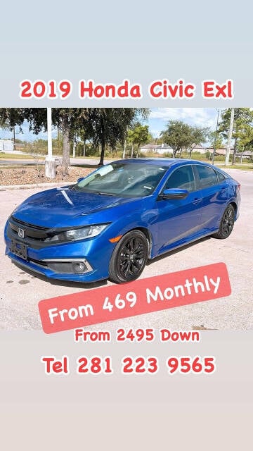 2019 Honda Civic for sale at BLESSED MOTORS SALES in Houston, TX