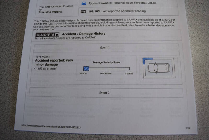 2012 Ford Escape Limited