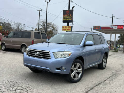 2008 Toyota Highlander for sale at Mega Motors TX Corp in San Antonio TX