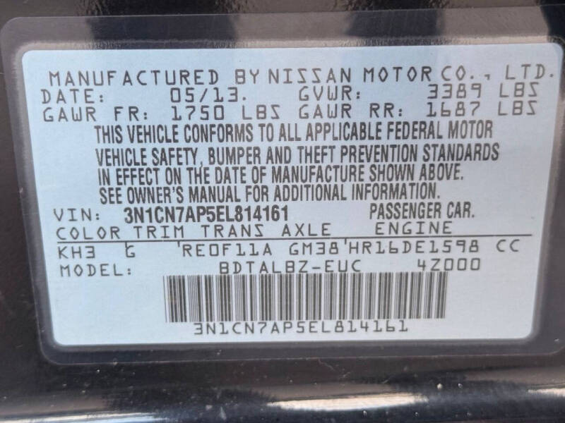 2014 Nissan Versa 1.6 SV
