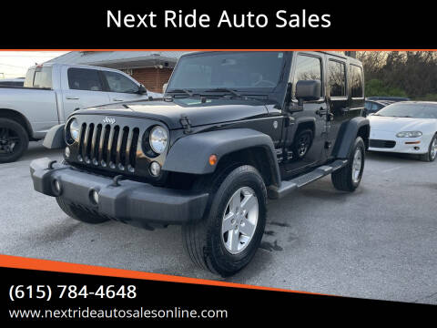 2017 Jeep Wrangler Unlimited for sale at Next Ride Auto Sales in Lebanon TN