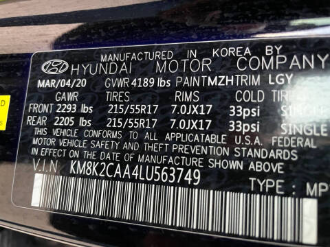 2020 Hyundai Kona SEL