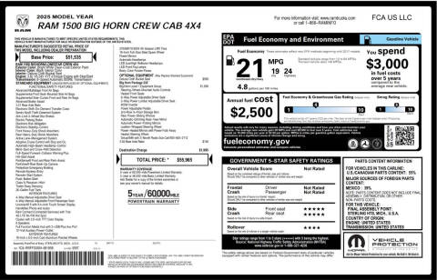 2025 RAM 1500 Big Horn