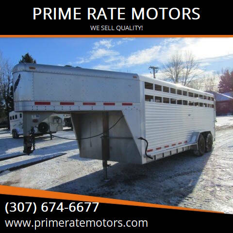 2002 Featherlite Trailer 20FT Aluminum Stock Trailer