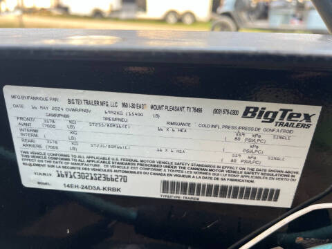 2025 Big Tex Trailer 24' EQUIPM HAULER