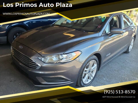 2018 Ford Fusion Hybrid for sale at Los Primos Auto Plaza in Brentwood CA