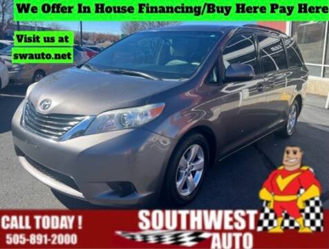 2013 Toyota Sienna for sale at SOUTHWEST AUTO in Albuquerque NM