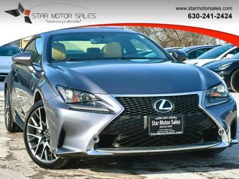 2016 Lexus RC 300 for sale at Star Motor Sales in Downers Grove IL