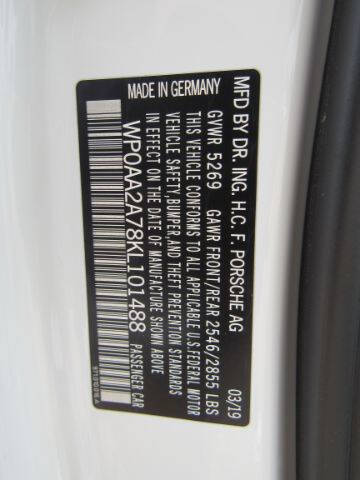 2019 Porsche Panamera 4