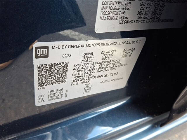 2022 Chevrolet Silverado 1500