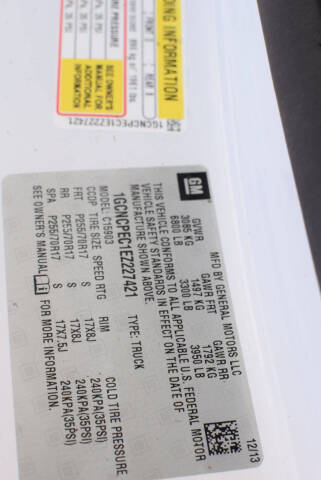 2014 Chevrolet Silverado 1500 Work Truck